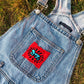 Repurposed Denim Jumper (Keith Haring | Brandy Melville)