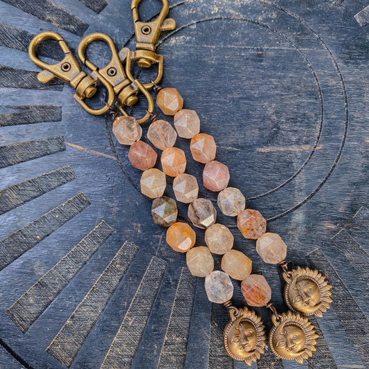Mixed Rutilated Quartz Keychains, Limited Edition!