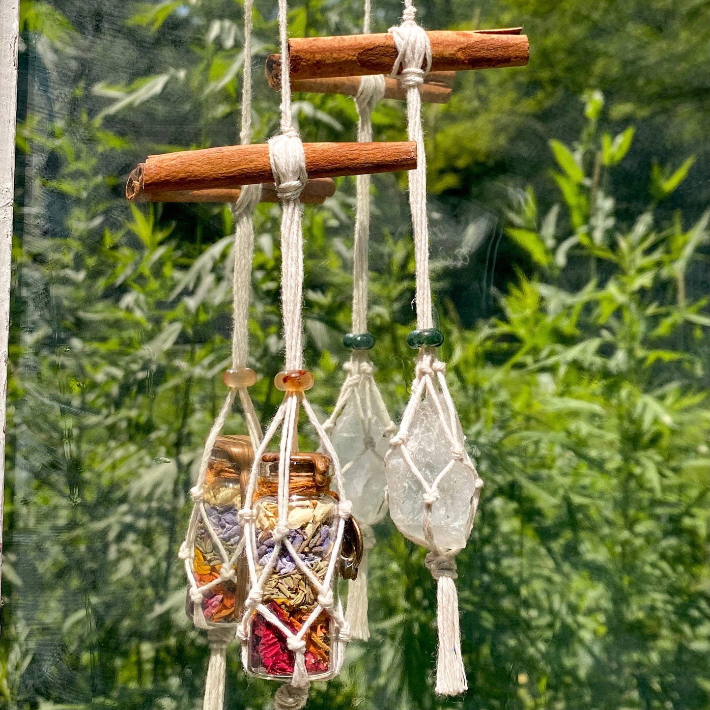 Mini Macrame Hangers / Propagation Station / Crystal Holders