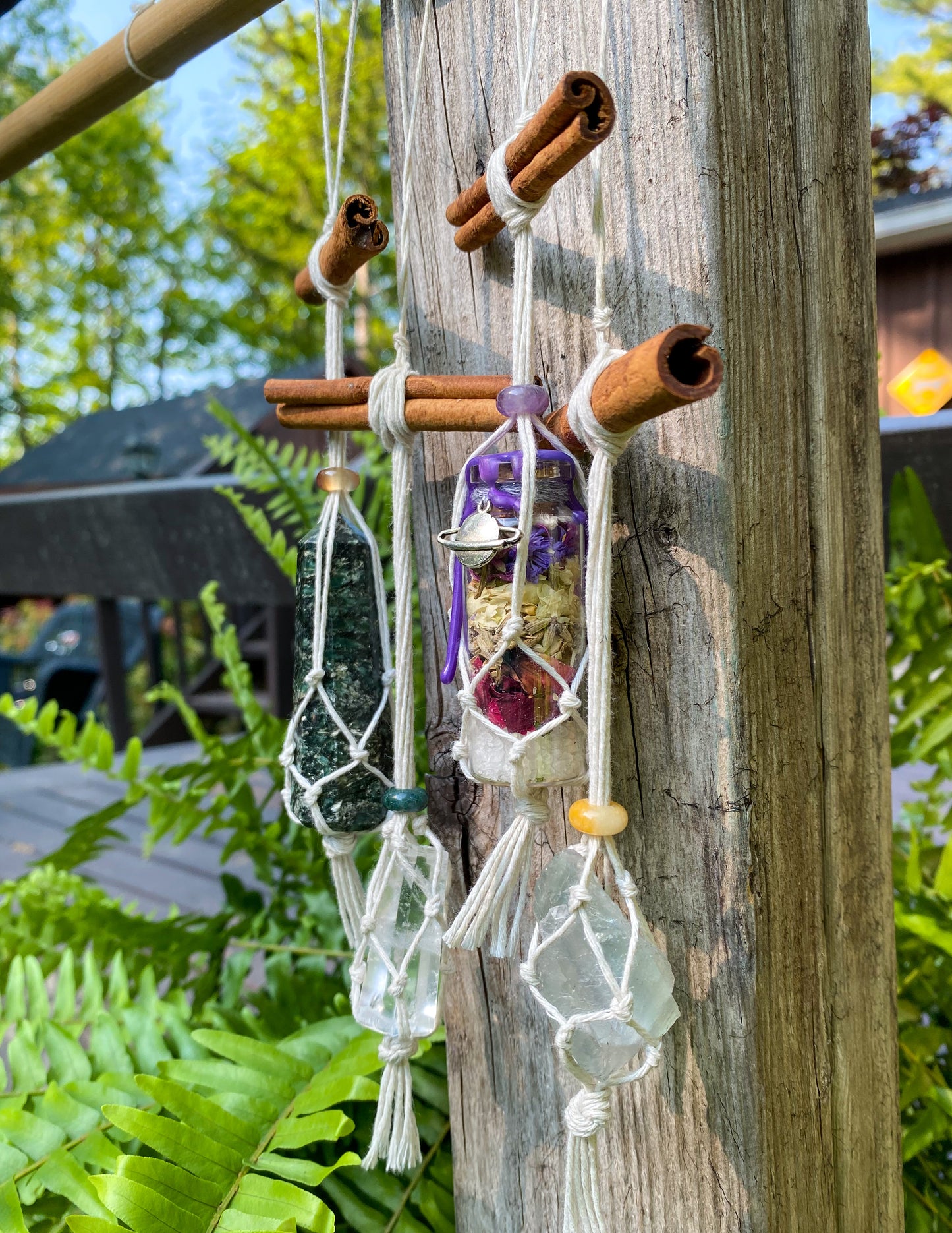 Mini Macrame Hangers / Propagation Station / Crystal Holders