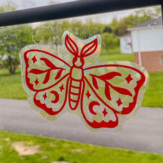 Holographic Moth Suncatcher