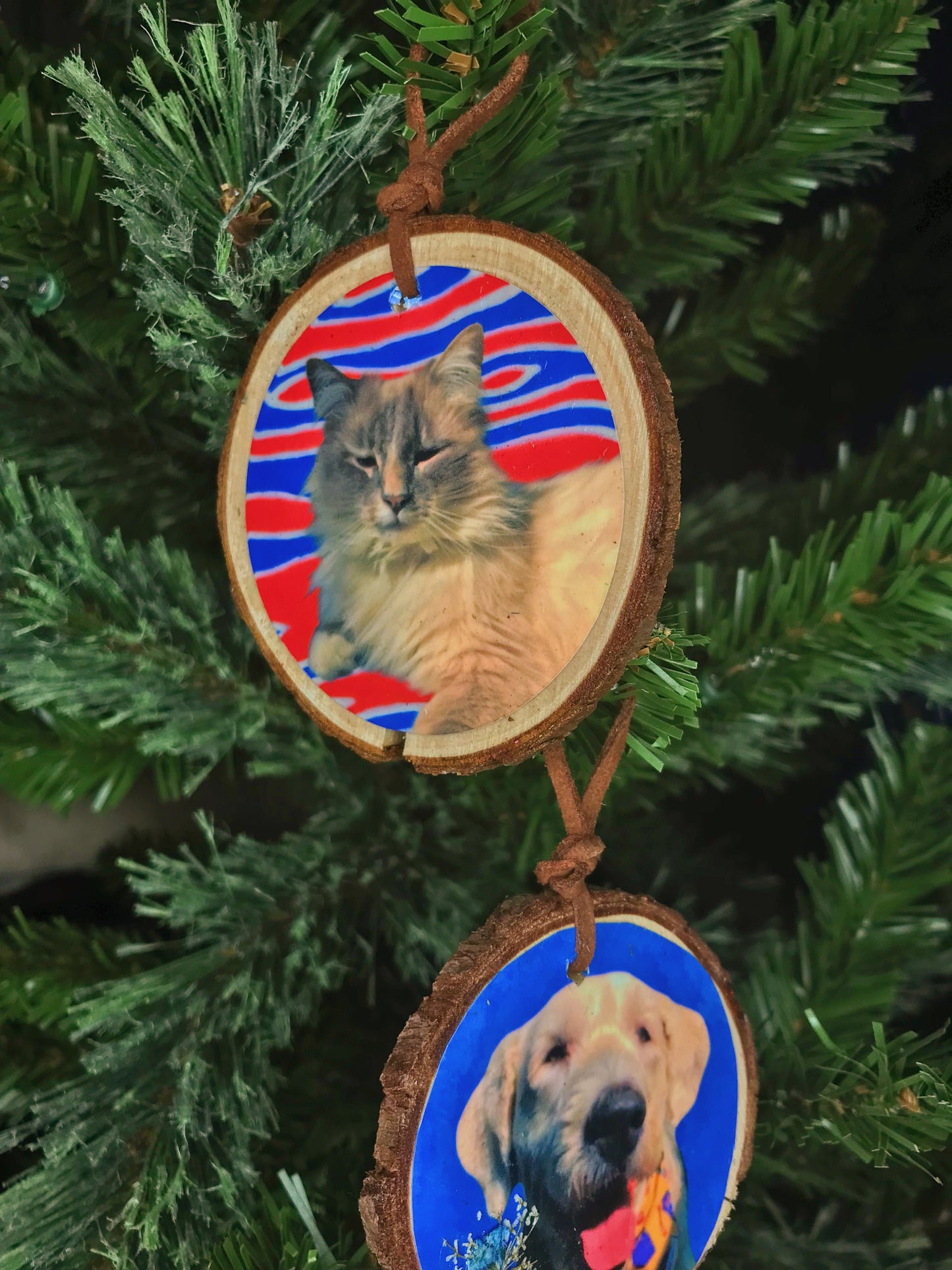 Customizable Wooden Picture Ornament